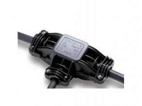 Hármas vízmentes kötődoboz kábeltartóval , szilikon GÉLLEL , STEAB sorkapoccsal , kültéri , IP68 , STEAB Paguro Maxi , 5663