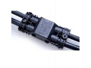 Vízmentes kötődoboz kábeltartóval , szilikon GÉLLEL , 3 x 4 mm2 sorkapoccsal , kültéri , IP68 , STEAB Paguro Basic , 5625