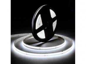 MARATHON COB LED szalag , áramgenerátoros IC-vel , 24 Volt DC , 7.5W/m , 480 led/m , 8mm , >90Ra , hideg fehér , LEDISSIMO