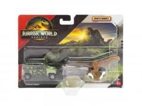 Matchbox Jurassic World: Tyranno-Hauler dinó szállító kisautó 1/64 - Mattel