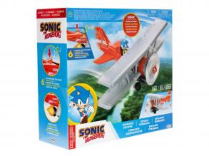 Sonic Tornado kétfedeles repülőgép 6,5 cm-es figurával