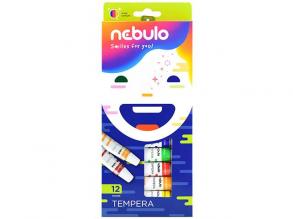 Nebulo: Színes tempera készlet 12ml 12 db