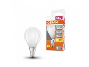 LED lámpa , izzó , gömb , E14 foglalat , opál , 5.5Watt , meleg fehér, Ledvance (OSRAM)