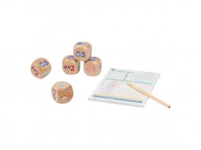 BS Toys fa Yatzy Junior kockapóket minijáték