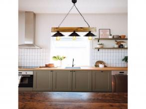 Opviq , 806ALD1512 , Üç , Dió Fekete Színű , Csillár , E27 Foglalattal