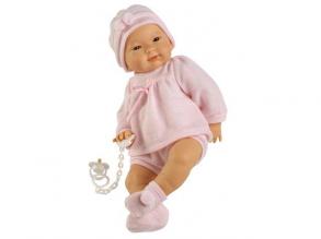 Csecsemő baba rózsaszín ruhában ázsiai 45cm