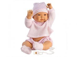 Llorens: Lian 45cm-es újszülött kislány baba pink ruhában