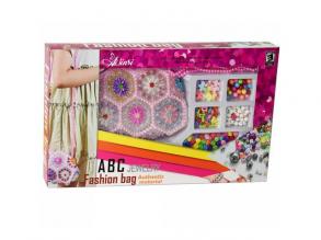 Fashion gyöngyös táska színes fűzhető gyöngy szettel