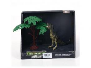 T-rex figura fával 12cm