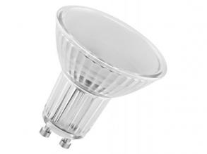 OSRAM , LED BASE PAR16 , LED égő , GU10 , 4.3 W , 4000 K , Hideg fehér , IP20 , Átlátszó