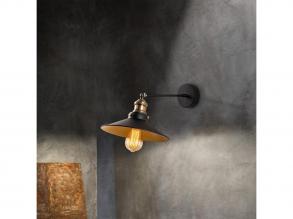 Opviq , 892OPV1233 , Saglam - 3741 , Fekete Színű , Fali lámpa , E27 Foglalattal