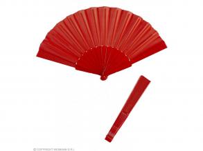 Piros színű legyező, 23 cm