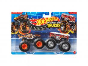 Hot Wheels Monster Trucks: HW Tiger Shark vs 5 Alarm kisautó 2db-os csomag 1/64 - Mattel