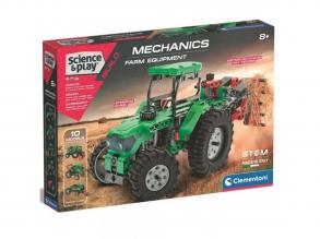Science & Play: Mechanikai műhely - Traktor építőkészlet - Clementoni