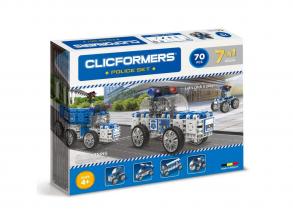 Clicformers 7-az 1-ben építőkészlet, rendőrség szett, 70-részes