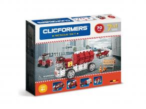 Clicformers 7-az 1-ben építőkészlet,  tűzoltó szett, 70-részes
