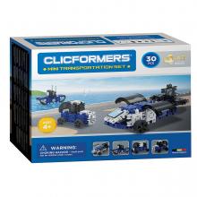 Clicformers mini transzport építő készlet, 30 db-os, 4 az 1-ben