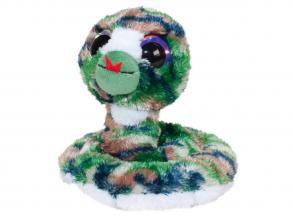 Kígyó plüss katonai színben, 15 cm - Lumo Stars Cuddle