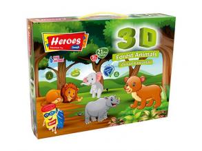 Play-Dough: Heroes dzsungel gyurma szett 21db-os
