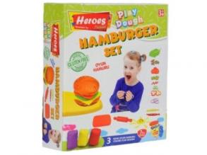 Play-Dough: Heroes Hamburger gyurma szett 7db-os