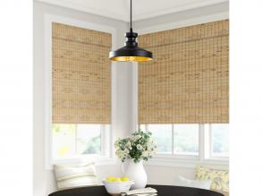 Ipari skandináv csillár, fekete fém test, 22 x 22 cm, magasság 109 cm, 90 cm kábel, E27 aljzat max 40 W, stílusos világítás