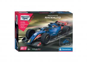 Clementoni Science and Games - Mechanikus versenyautó/gokart 2 az 1-ben építő készlet