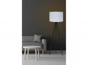 Opviq, 390FLH1122, Skandináv állólámpa, fekete-fehér, 145 cm Magasság | MDF ház, polipropilén kupak, E27 aljzat, 200 cm kábel