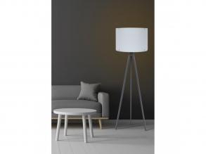 Opviq, 390FLH1124, Skandináv állólámpa, fehér és szürke, 145 cm Magasság | MDF ház, E27 aljzat, 40W Max | Stílusos kialakítás be