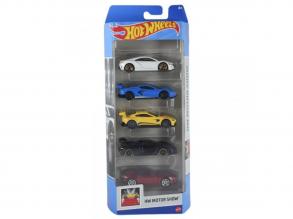 Hot Wheels: Motor Show 5db-os kisautó modell szett - Mattel