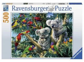 Puzzle 500 db - Koalák a fákon