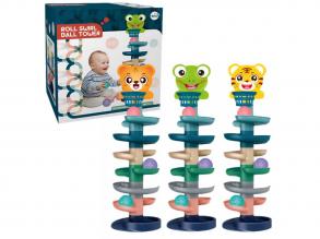 Ball Tower: Vidám állatos golyópálya többféle változatban 73x22cm 1db