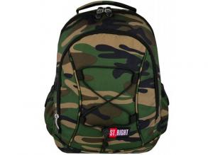 St.Right Moro terepmintás kétrekeszes iskolatáska, hátizsák