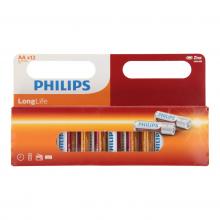 AA / R6 hosszú élettartamú elem, Philips, 12 db