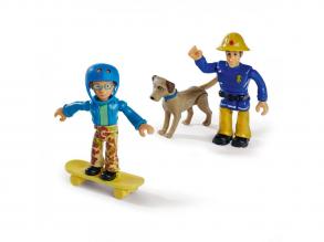 Tűzoltó Sam játékfigurák - Elvis, Norman, Nipper