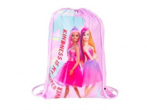 Barbie rózsaszín tornazsák, sportzsák 34x43cm