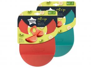 Tommee Tippee: Roll'N'Go szilikon vállpántos előke több változatban