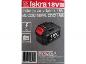 ISKRA AKKUMULÁTOR 18 V 1,5 Ah ML-CD92-180 FÚRÓHOZ