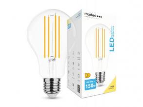 LED lámpa , égő , izzószálas hatás , filament , E27 foglalat , A70 , 17 Watt , 2452 lumen , meleg fehér , Modee