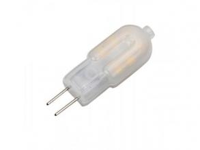 LED lámpa , 12V DC , kapszula , G4 foglalat , 2 Watt , 360°, meleg fehér