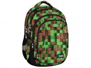 St.Right Pixel Cubes ergonomikus négyrekeszes iskolatáska, hátizsák BP04 43x32x20cm