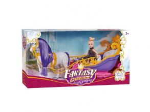 Fantasy Carriage Mesés nyitott hintó lóval és babával