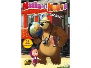Mása és a Medve: Kellemes Utazást! matricás foglalkoztató könyv