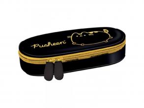 Pusheen gold ovális tolltartó 20,5x9,5x5cm