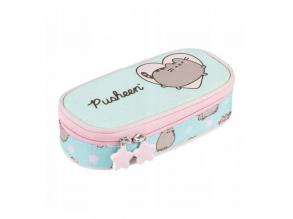 Pusheen kék ovális tolltartó 23x9,5x6cm