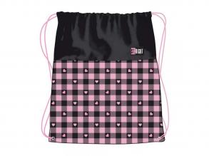 St.Right Pink Checkered tornazsák, sportzsák 43x34cm
