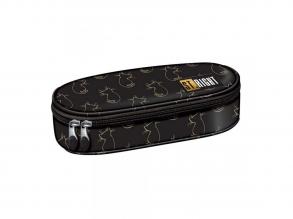 St.Right Golden Cats ovális tolltartó PC01 23x9,5x6cm