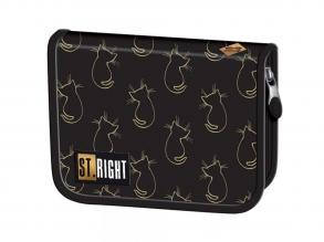 St.Right Golden Cats kihajtható tolltartó PC03 20,5x14x3,5 cm