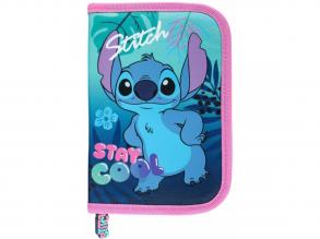 Stitch stay cool kihajtható tolltartó 20,5x14x3,5cm