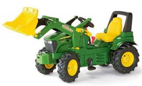 Traktor John Deere homlokrakodóval - Rolly toys