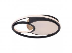 Rábalux , 71044 , Leola , Mennyezeti lámpa , fekete , IP20 , 3000, 4000, 6000K , 81W